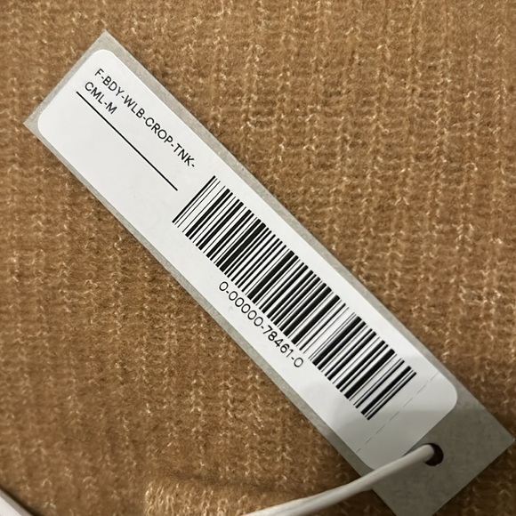 NWT Everlane The Cozy Stretch Tank Camel balletcore - Picture 11 of 12